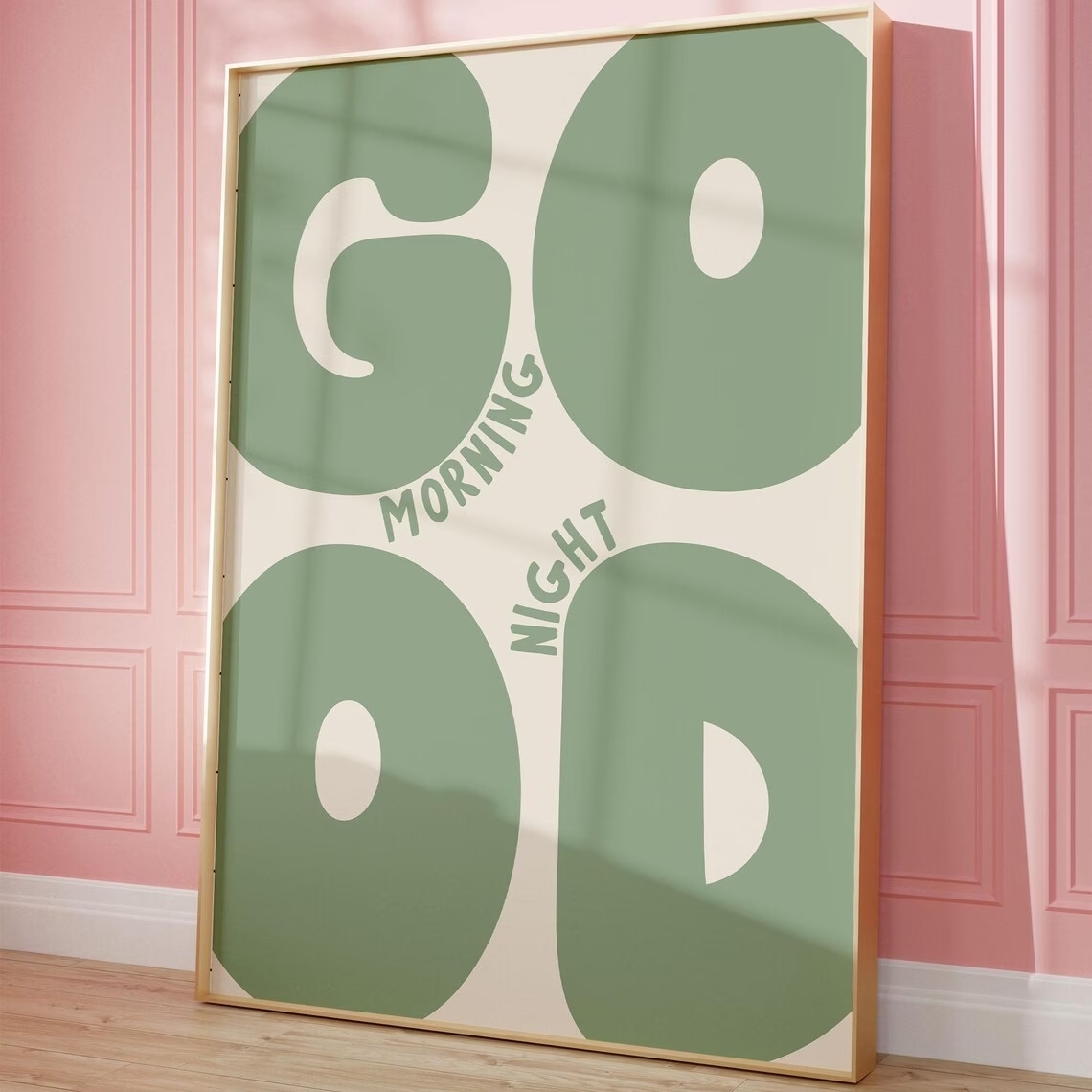 Interior Design Room - Modern Green Good Morning Good Night