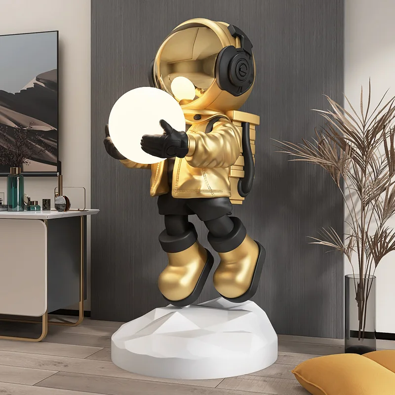 Interior Design Product - Nordic Fashion Astronaut Tray Statue, Lamps,