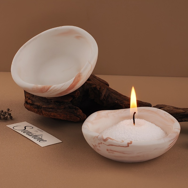 Ceramic Candle Vessel - DIY Irregular Shape Mini Candle Bowl
