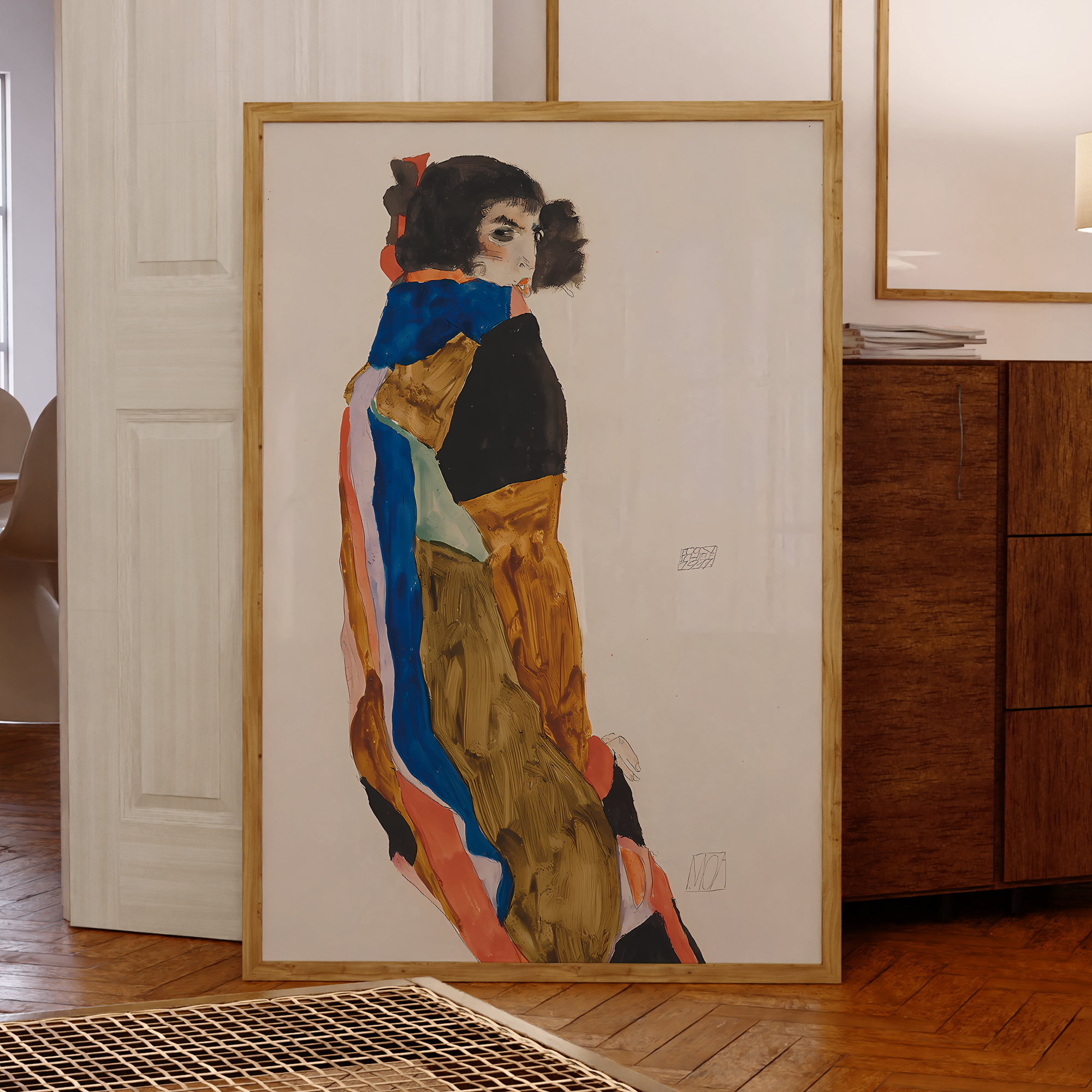 Modern Abstract Egon Schiele M - Interior Design Room ulasan dan harga