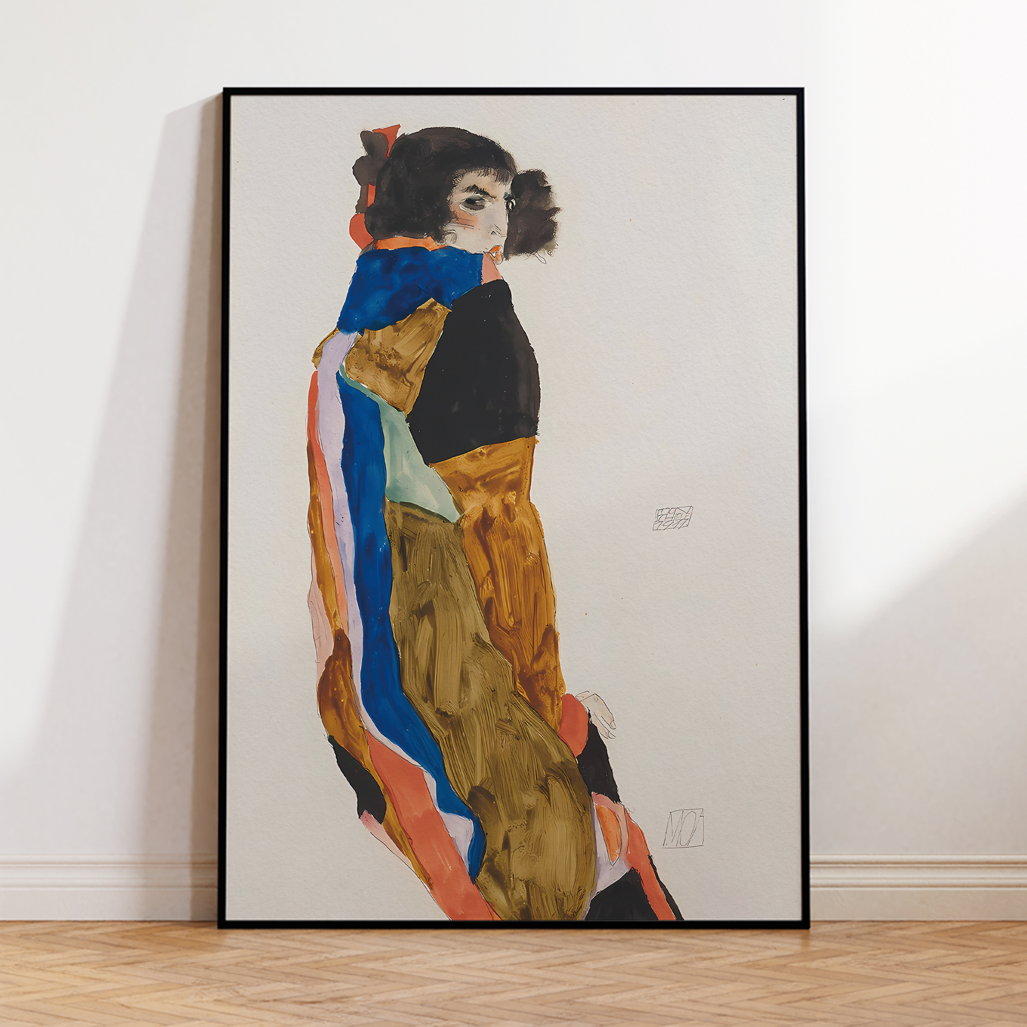 Modern Abstract Egon Schiele M - Interior Design Room ulasan dan harga