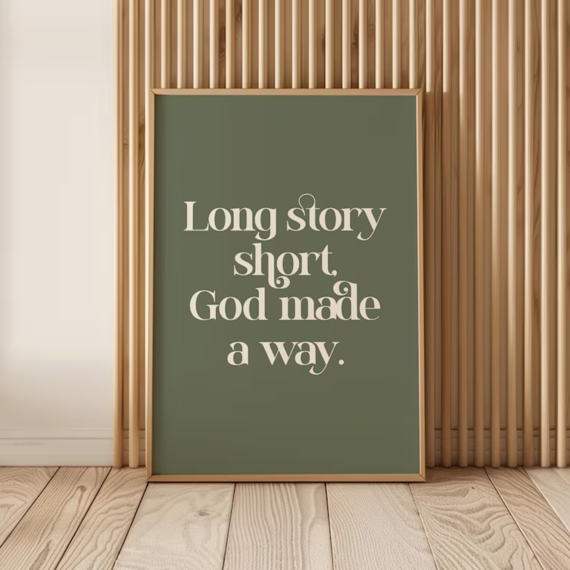 Long Story Short God Made A Wa - Interior Design Room ulasan dan harga