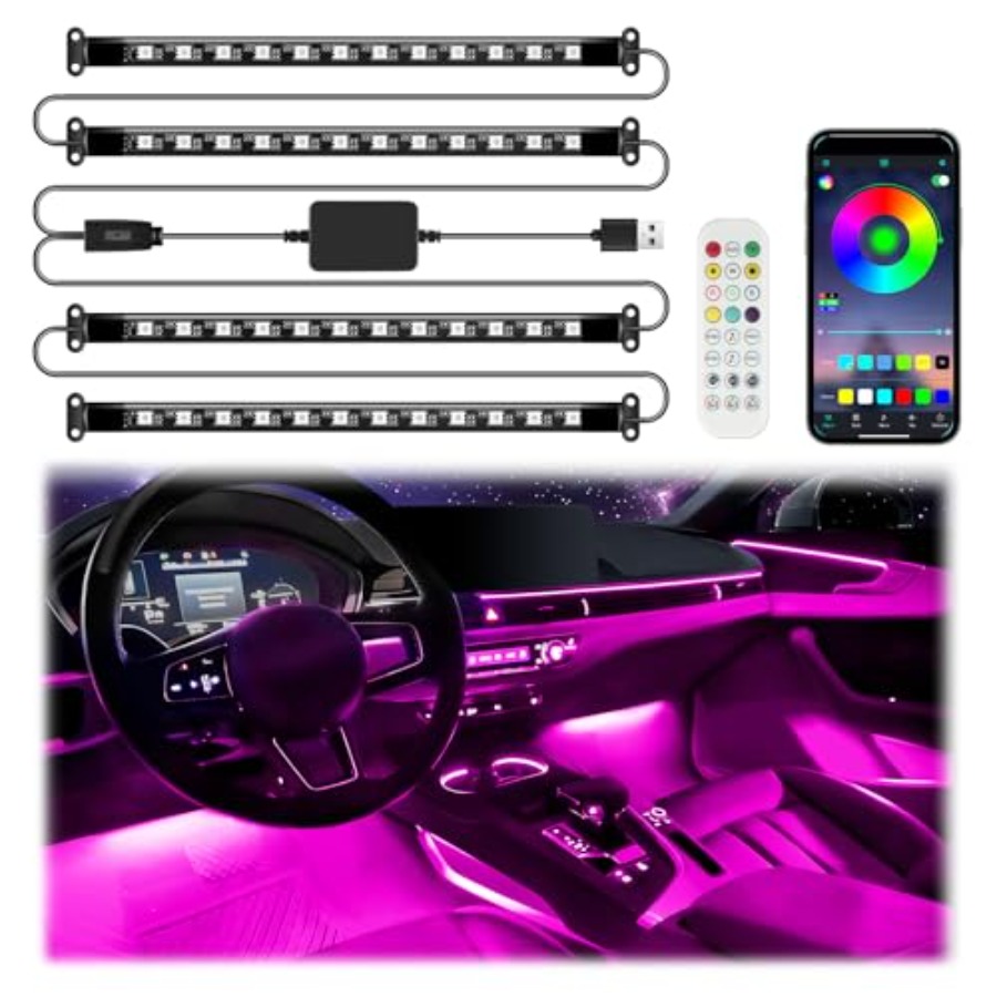 Smart Car Interior LED Lights  - Interior Design Remote ulasan dan harga
