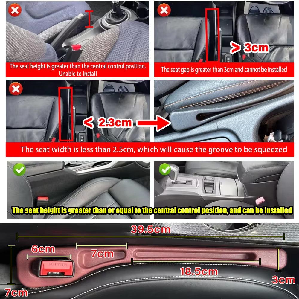2pcs Car Seat Gap Filler, Dual - Interior Design Degree ulasan dan harga