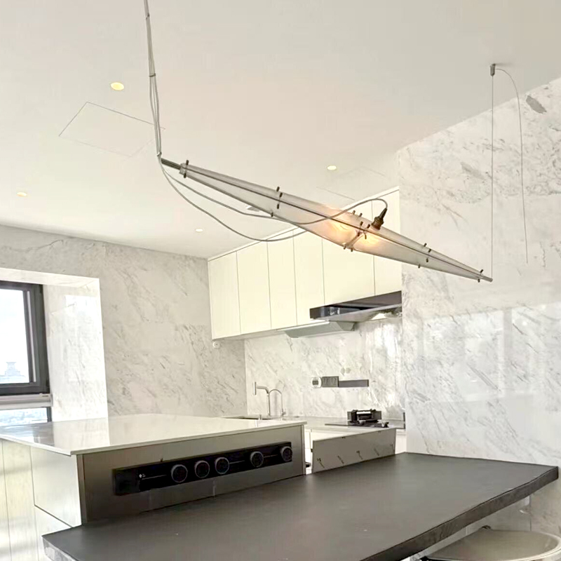 LED Glass Chandelier Minimalis - Interior Design Years Of Study ulasan dan harga