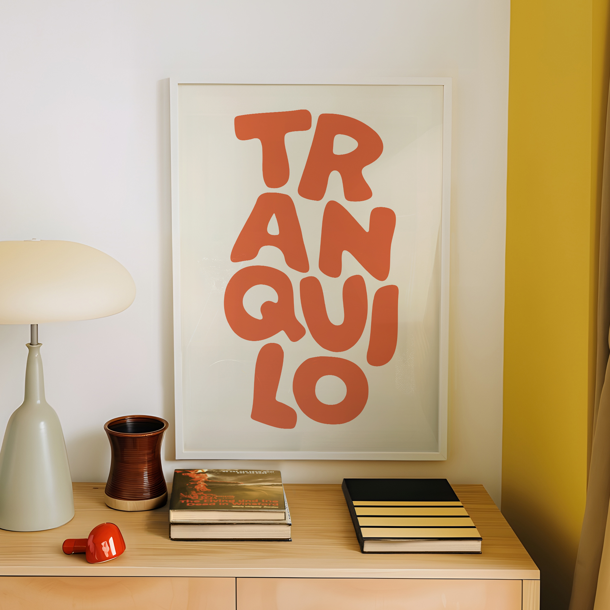 Boho Tranquilo Orange Cream Re - Interior Design Room ulasan dan harga
