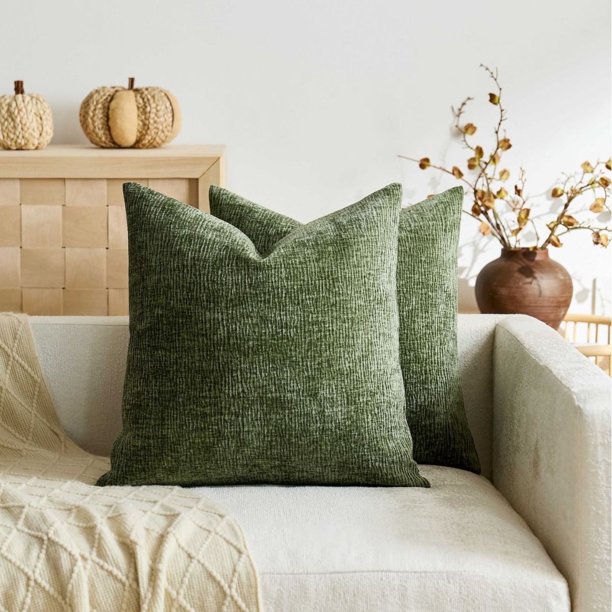 Textured Pleated Chenille Thro - Textured Throw Natural ulasan dan harga