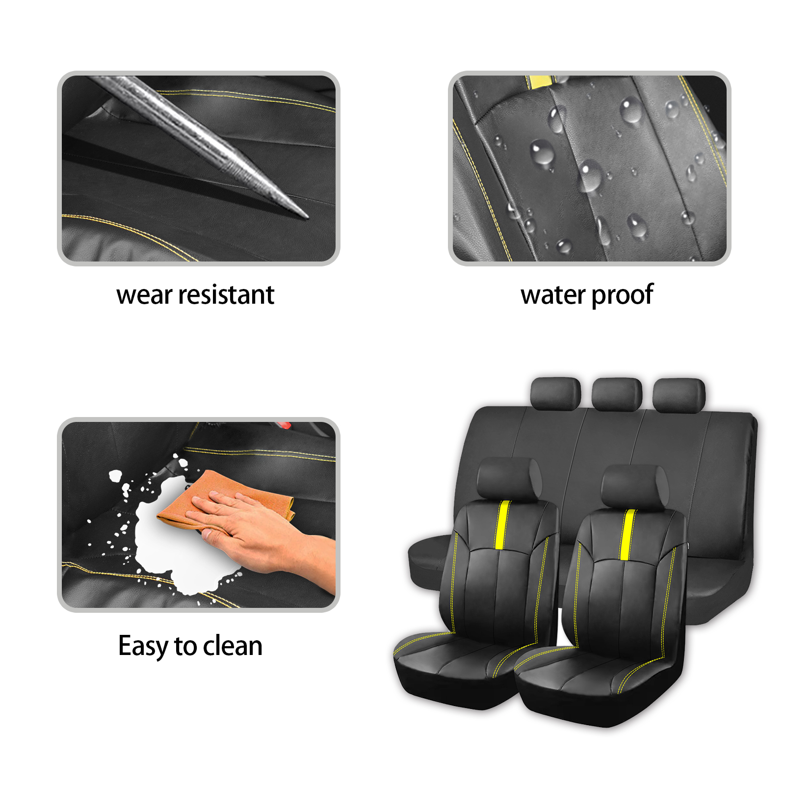 Universal PU Leather Car Seat  - Interior Design Degree ulasan dan harga