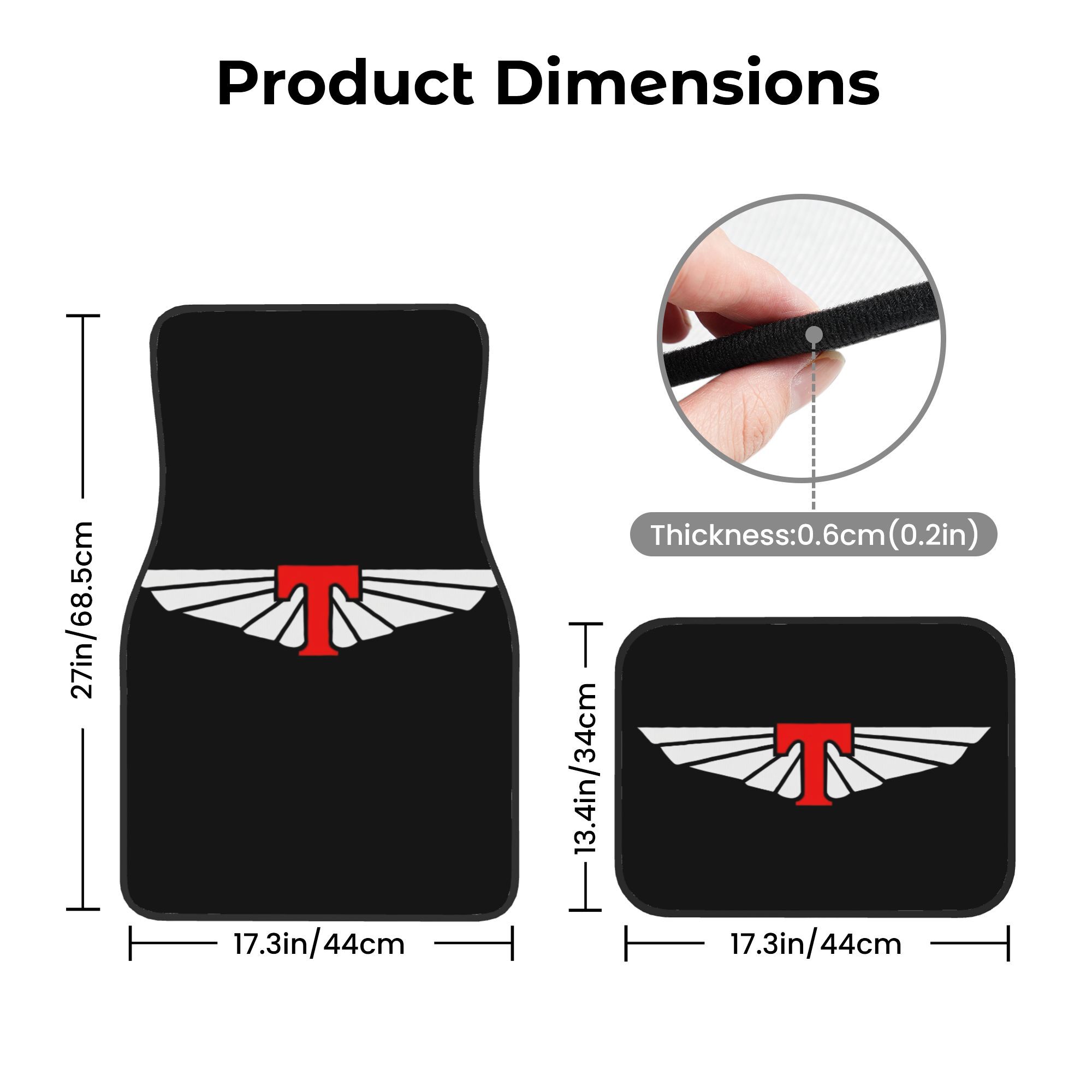 4pcs Tickford Logo Car Floor M - Interior Design Degree ulasan dan harga