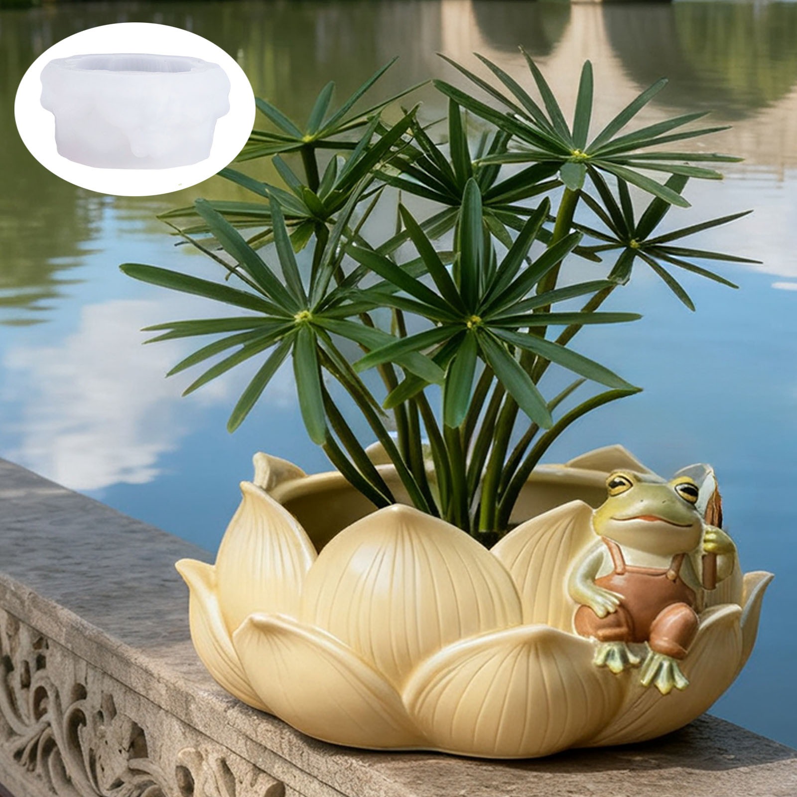Plant Flower Pot Mold Flexible - Ceramic Candle Vessel ulasan dan harga