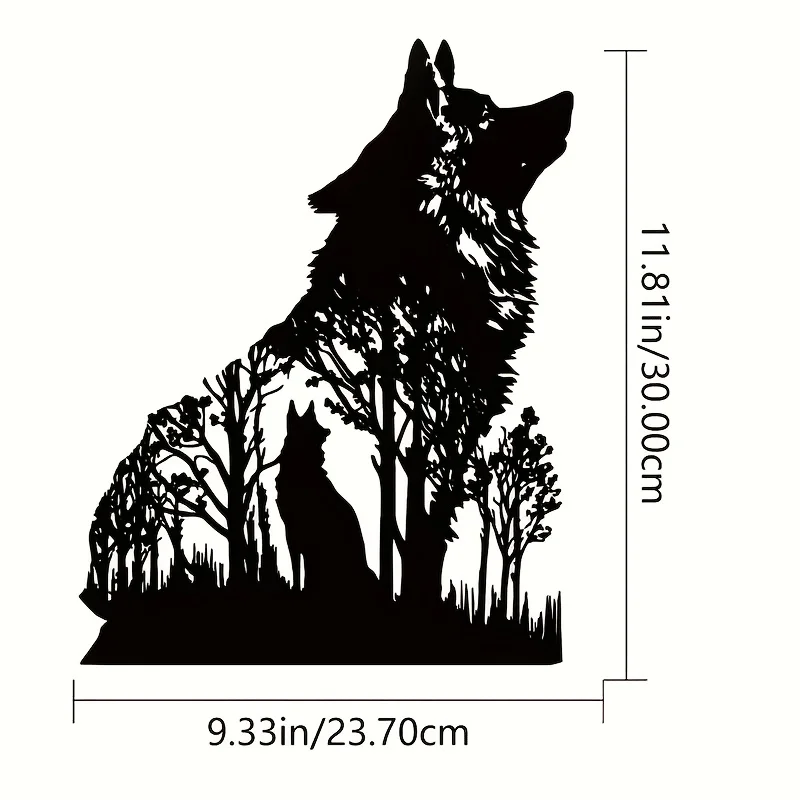 HelloYoung Wolf Decor Black Wo - Interior Design Product ulasan dan harga