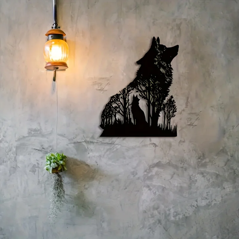 HelloYoung Wolf Decor Black Wo - Interior Design Product ulasan dan harga