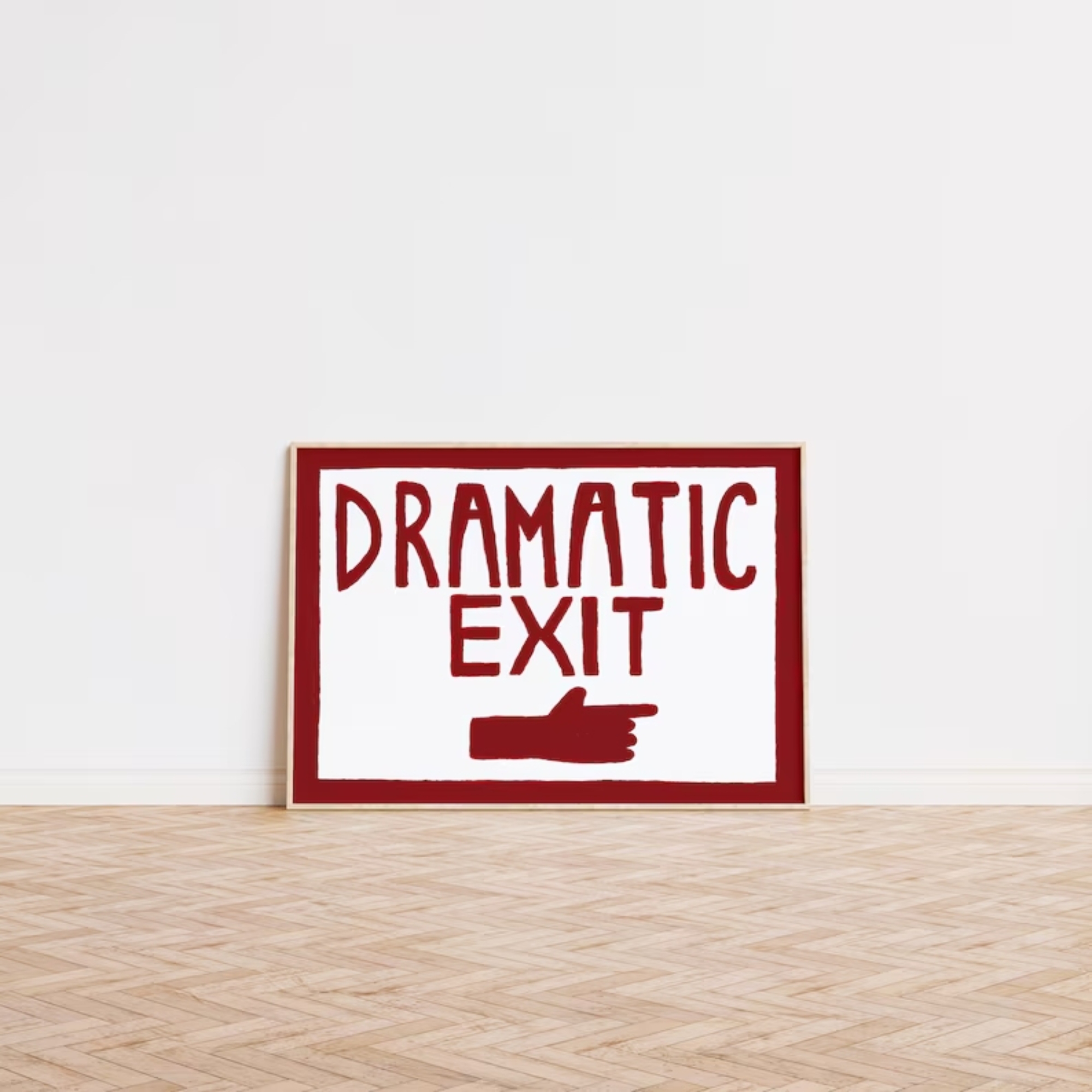 Funny Hallway Print Dark Green - Interior Design Room ulasan dan harga