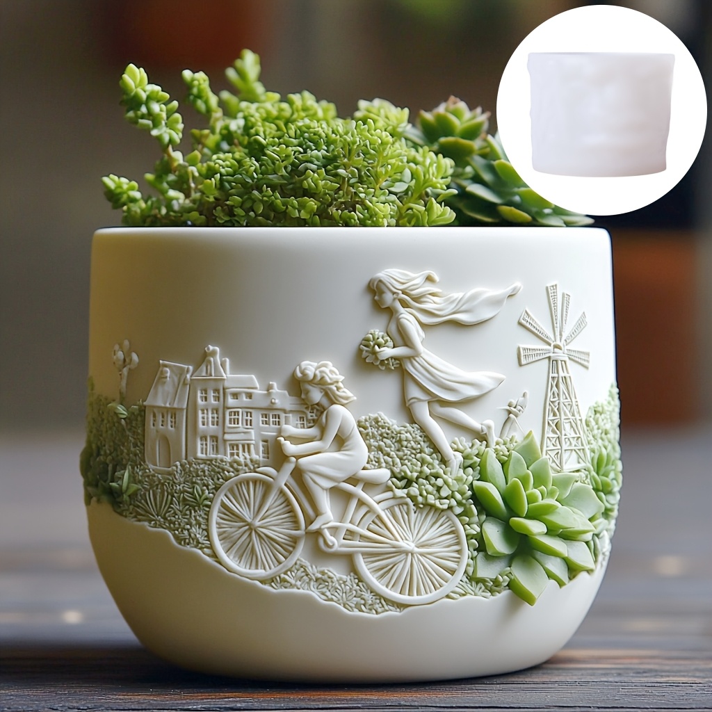 Beauty holding horse relief su - Ceramic Candle Vessel ulasan dan harga