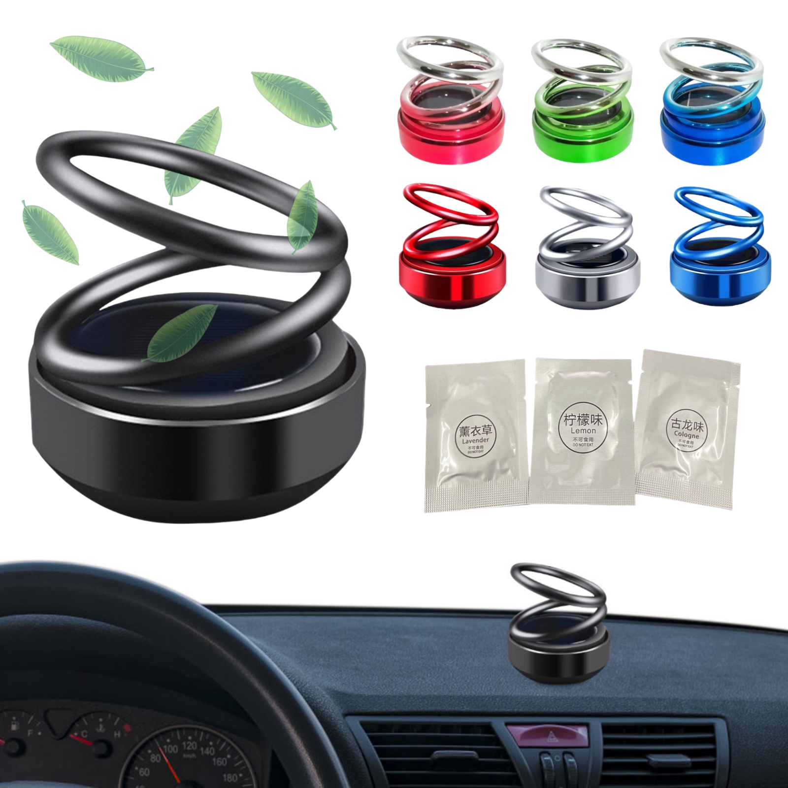 Solar Car Air Freshener Car Ar - Interior Design Degree ulasan dan harga