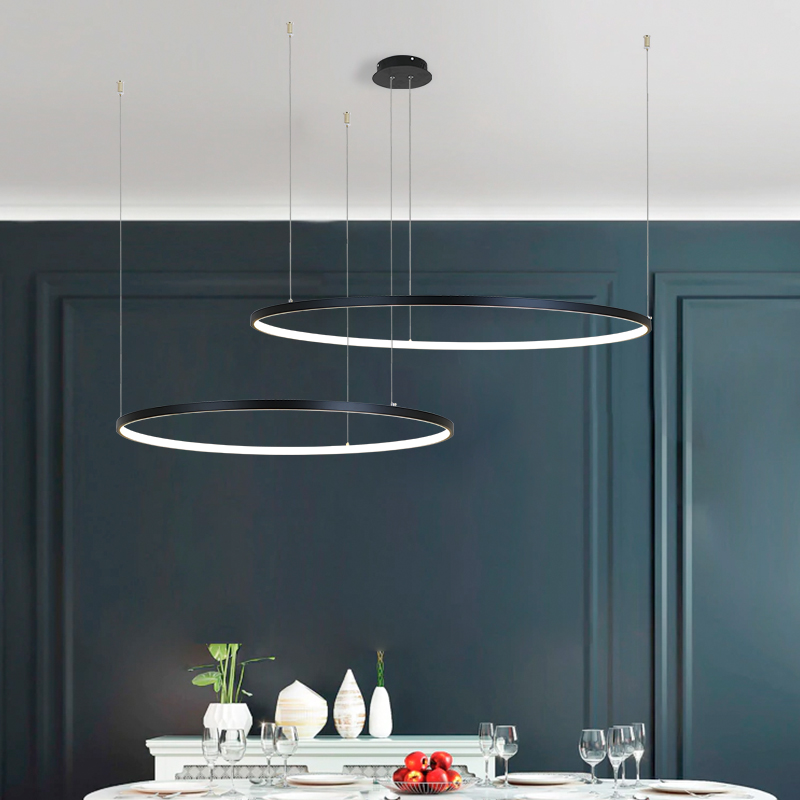 Nordic Modern Led Chandelier D - Interior Design Remote ulasan dan harga