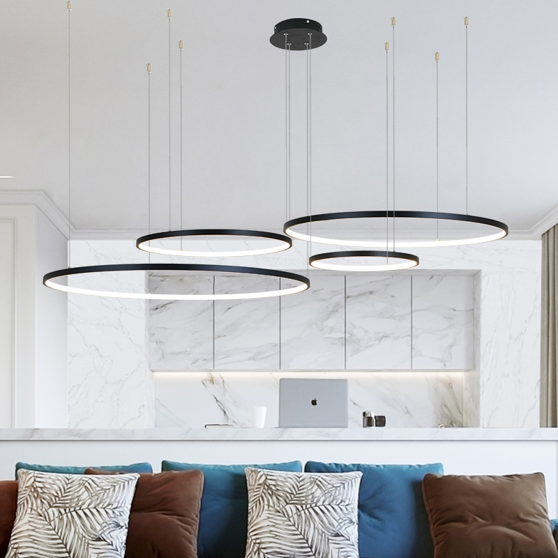 Nordic Modern Led Chandelier D - Interior Design Remote ulasan dan harga