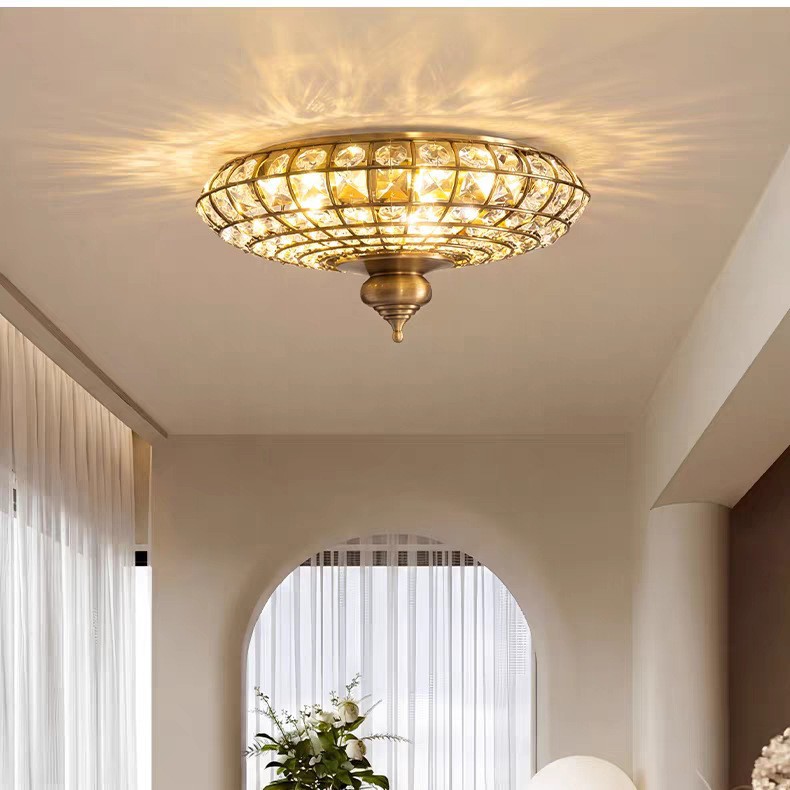 American-style Crystal LED Cei - Interior Design Years Of Study ulasan dan harga