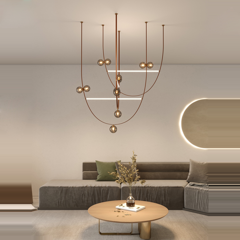American LED Leather Chandelie - Interior Design Years Of Study ulasan dan harga