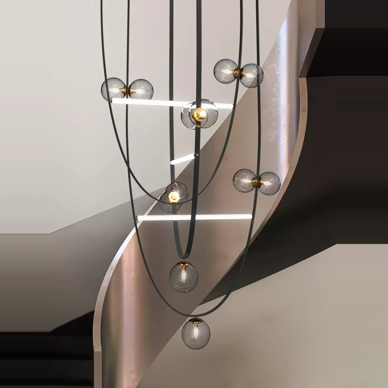 American LED Leather Chandelie - Interior Design Years Of Study ulasan dan harga