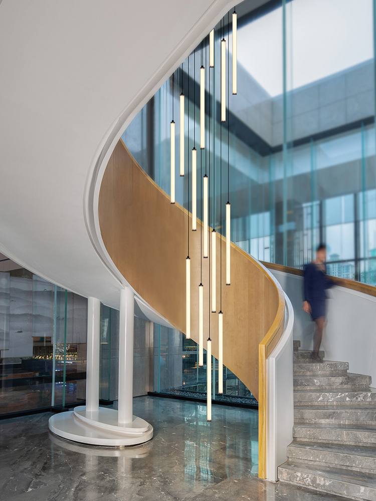 Nordic Strip Chandelier LED Ci - Interior Design Youtube ulasan dan harga