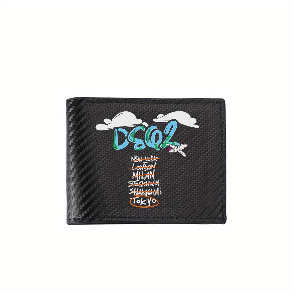 DSQ2 logo,airplane,city names, - Interior Design Name Card ulasan dan harga