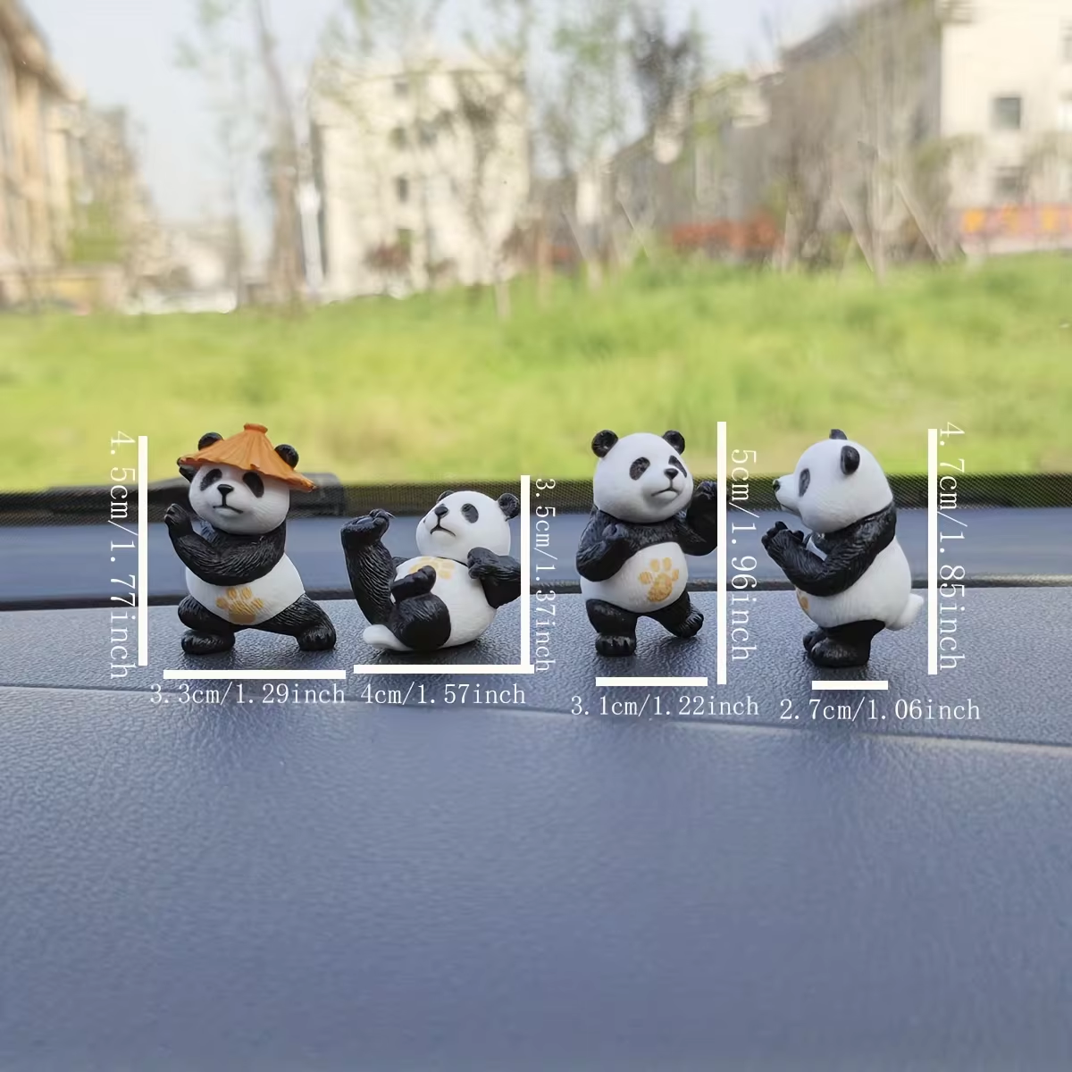 4pcs/set Panda Design Car Orna - Interior Design Degree ulasan dan harga