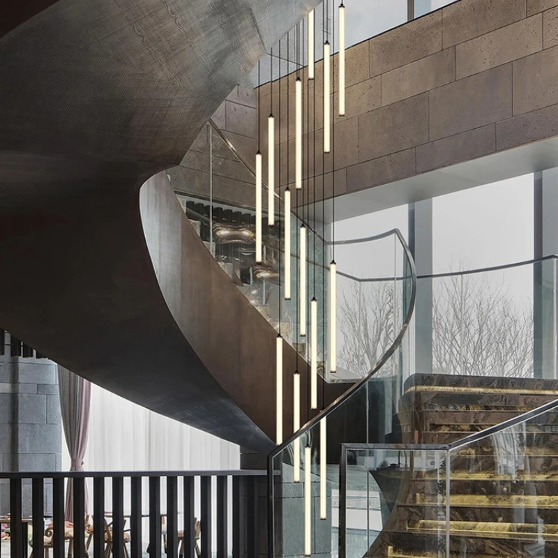 Nordic Strip Chandelier LED Ci - Interior Design Youtube ulasan dan harga