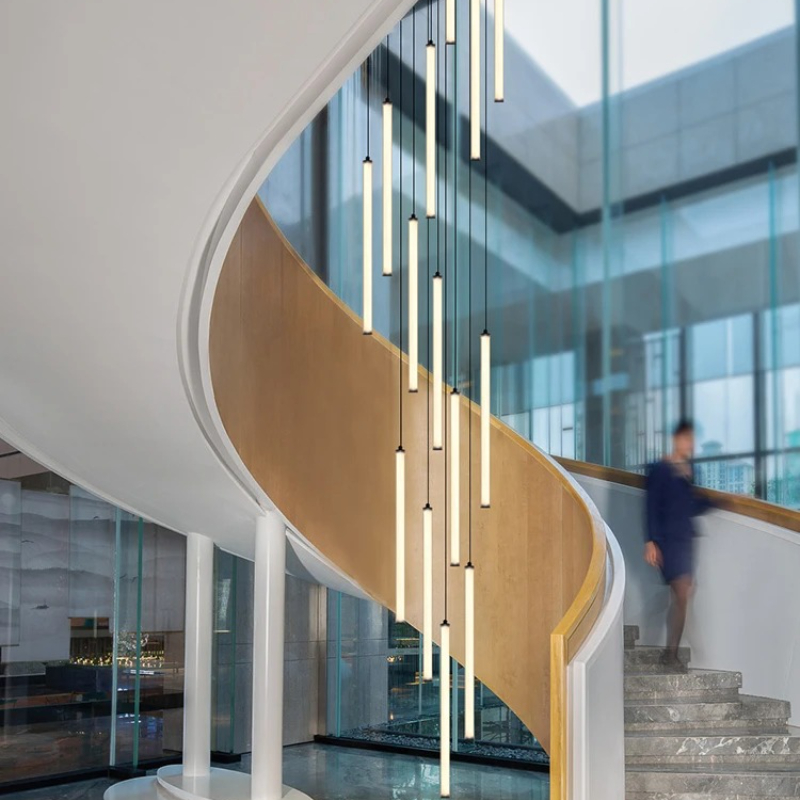 Nordic Strip Chandelier LED Ci - Interior Design Youtube ulasan dan harga