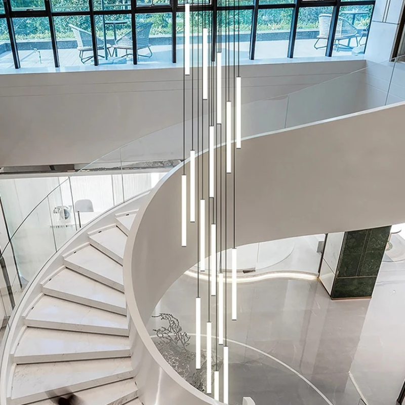 Nordic Strip Chandelier LED Ci - Interior Design Youtube ulasan dan harga