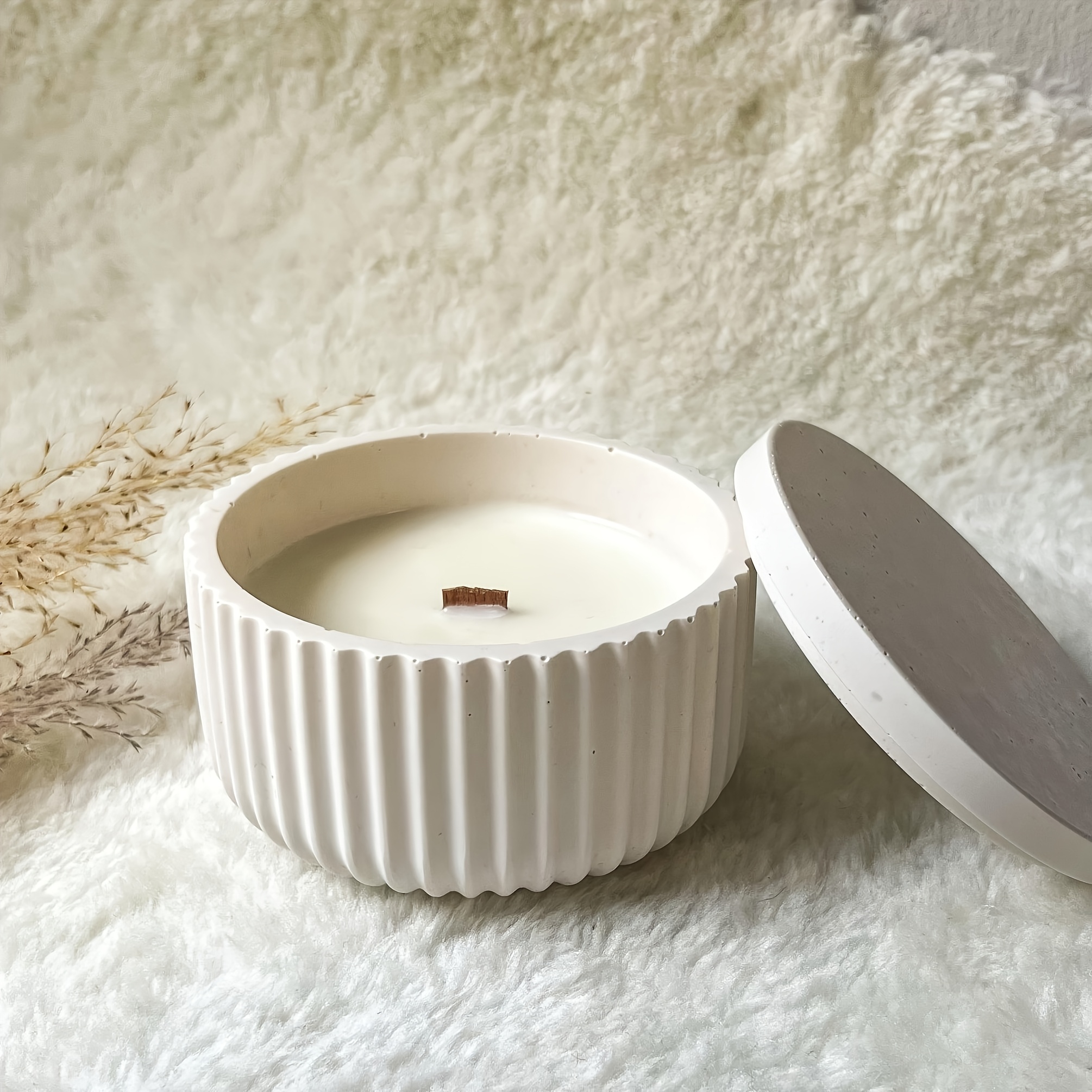 Resin Mold 4pcs (Jar + Lid) St - Ceramic Candle Vessel ulasan dan harga