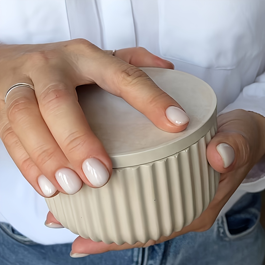 Resin Mold 4pcs (Jar + Lid) St - Ceramic Candle Vessel ulasan dan harga
