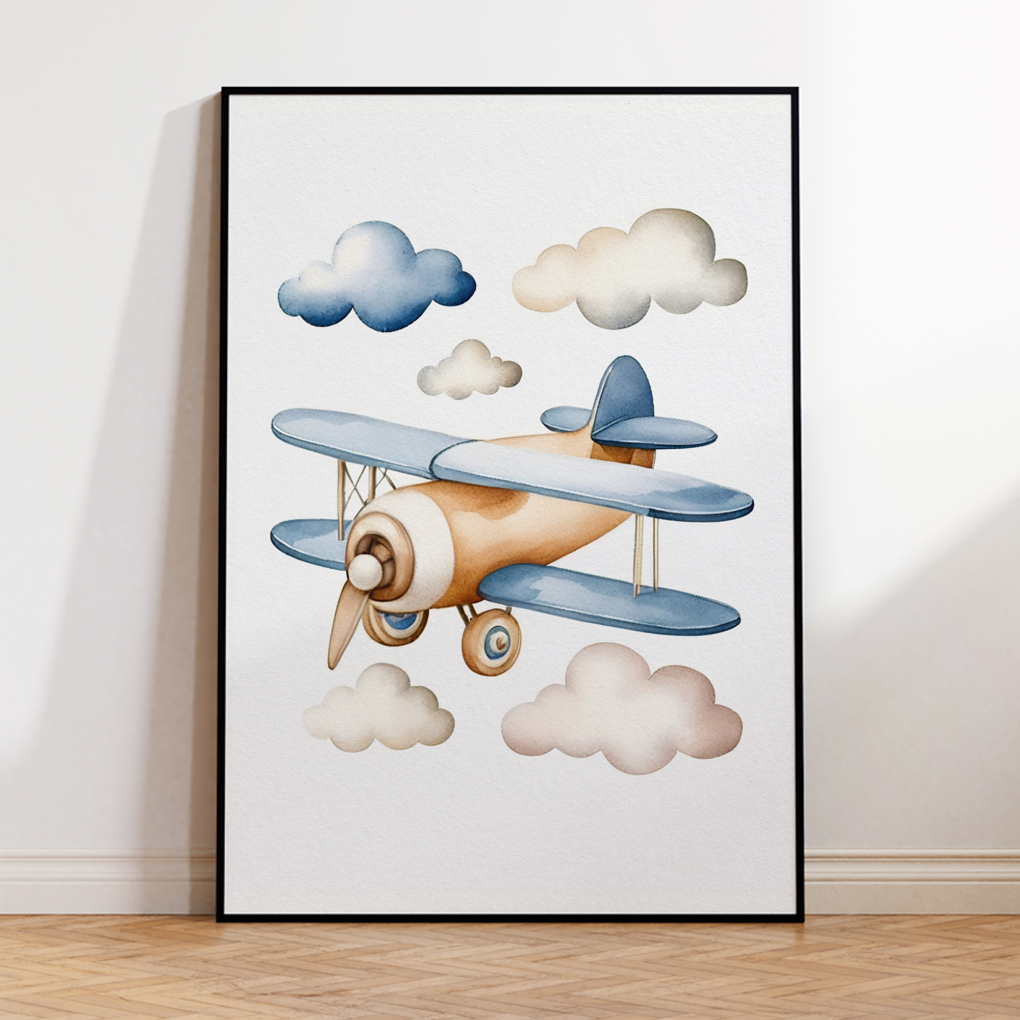 Cartoon Children Airplane Heli - Interior Design Room ulasan dan harga