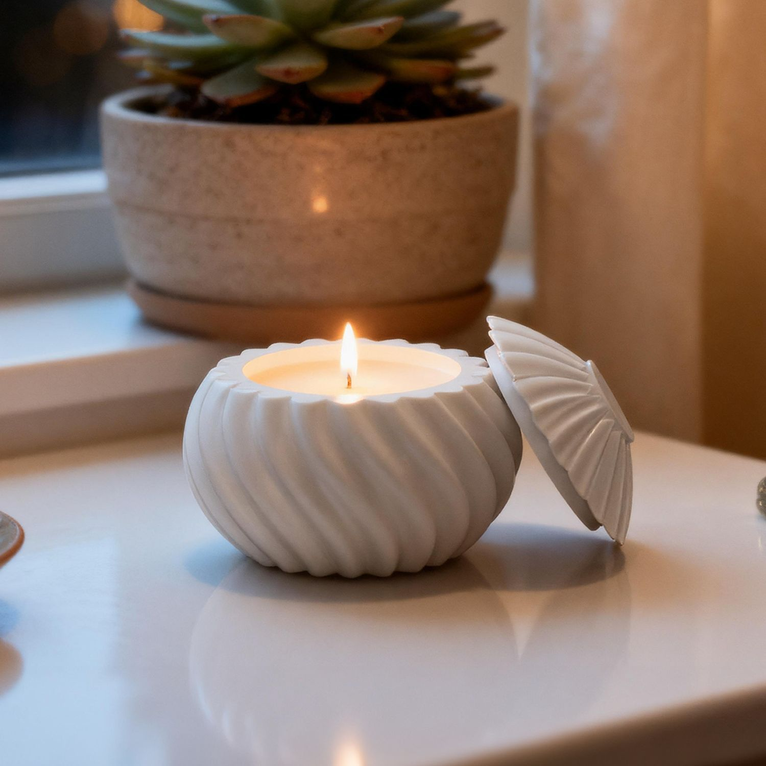 DIY Spiral Pearlescent Candle  - Ceramic Candle Vessel ulasan dan harga