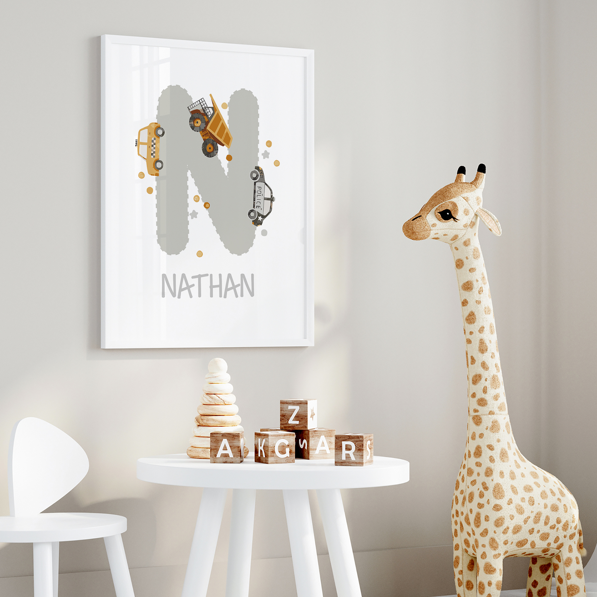 3pcs Personalized Custom Name  - Interior Design Room ulasan dan harga