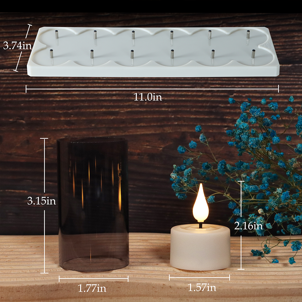 LED Candle Light Rechargeable  - Ceramic Candle Vessel ulasan dan harga