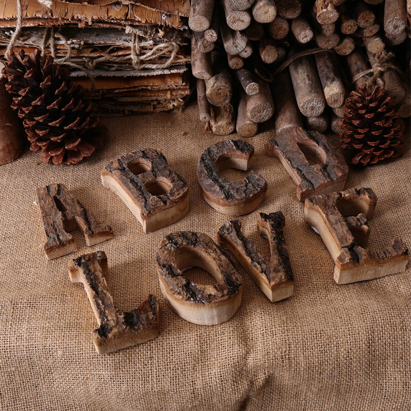 Wooden Letters Home Decor Alph - Interior Design Product ulasan dan harga