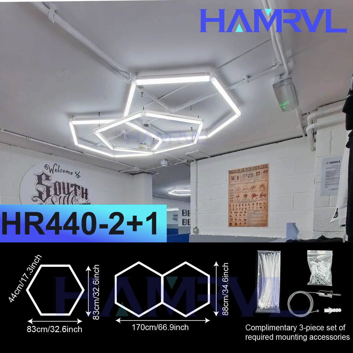 DIY Hexagonal LED Light - Mult - Interior Design Youtube ulasan dan harga